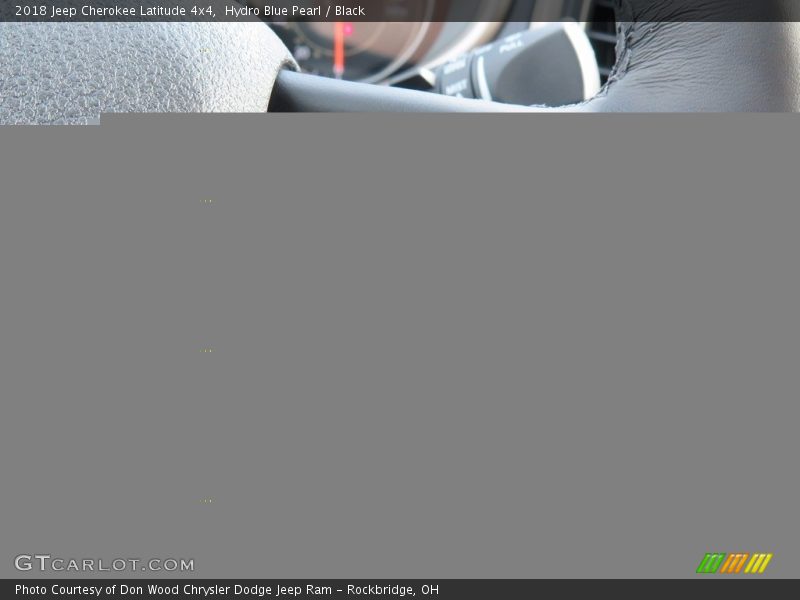 Hydro Blue Pearl / Black 2018 Jeep Cherokee Latitude 4x4