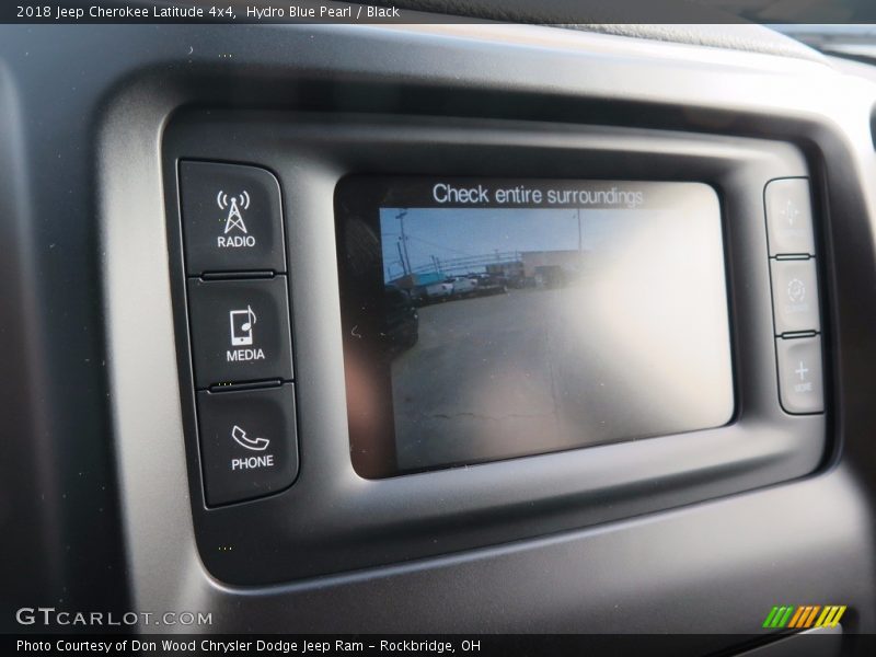 Hydro Blue Pearl / Black 2018 Jeep Cherokee Latitude 4x4