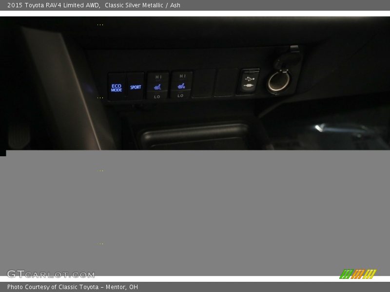Classic Silver Metallic / Ash 2015 Toyota RAV4 Limited AWD