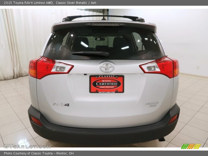 Classic Silver Metallic / Ash 2015 Toyota RAV4 Limited AWD