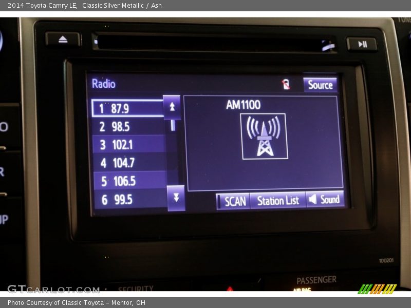 Classic Silver Metallic / Ash 2014 Toyota Camry LE