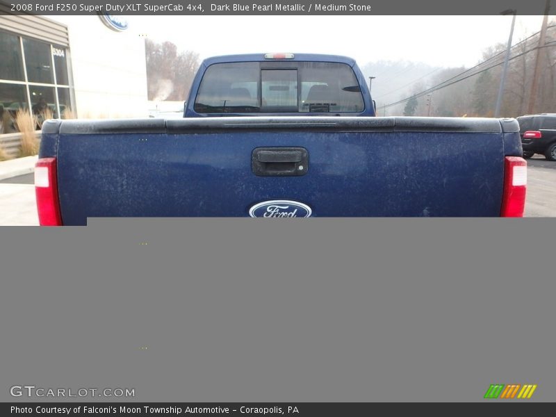 Dark Blue Pearl Metallic / Medium Stone 2008 Ford F250 Super Duty XLT SuperCab 4x4