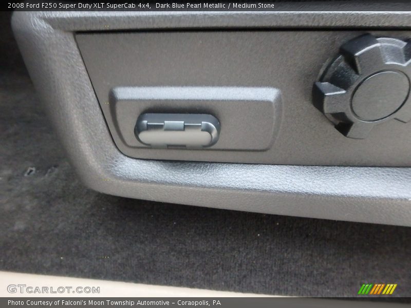 Dark Blue Pearl Metallic / Medium Stone 2008 Ford F250 Super Duty XLT SuperCab 4x4