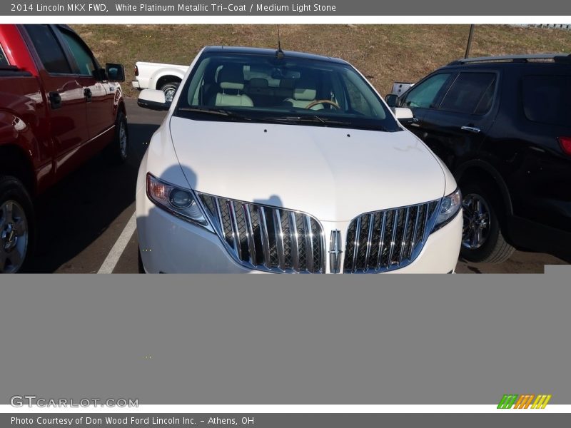 White Platinum Metallic Tri-Coat / Medium Light Stone 2014 Lincoln MKX FWD