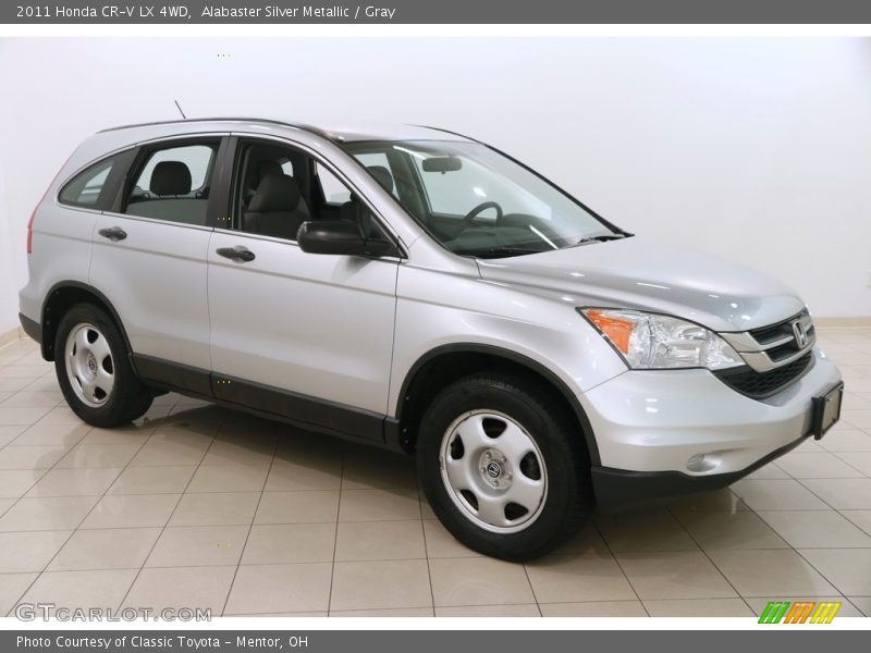 Alabaster Silver Metallic / Gray 2011 Honda CR-V LX 4WD