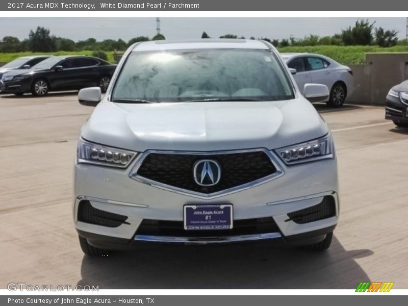 White Diamond Pearl / Parchment 2017 Acura MDX Technology