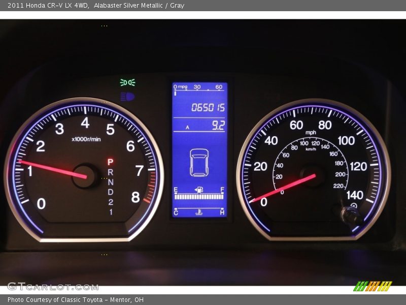 Alabaster Silver Metallic / Gray 2011 Honda CR-V LX 4WD