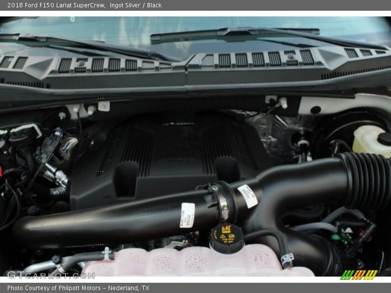 Ingot Silver / Black 2018 Ford F150 Lariat SuperCrew