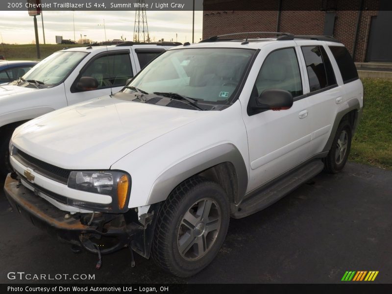 Summit White / Light Gray 2005 Chevrolet TrailBlazer LS 4x4