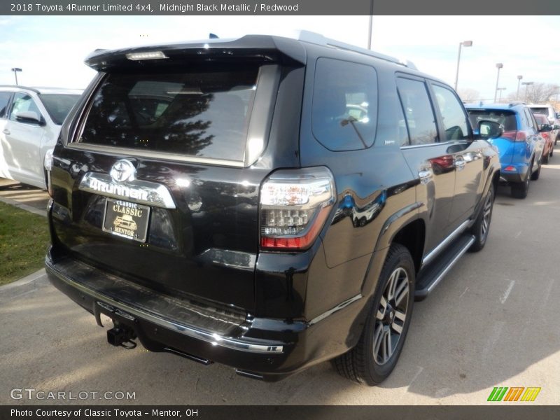 Midnight Black Metallic / Redwood 2018 Toyota 4Runner Limited 4x4