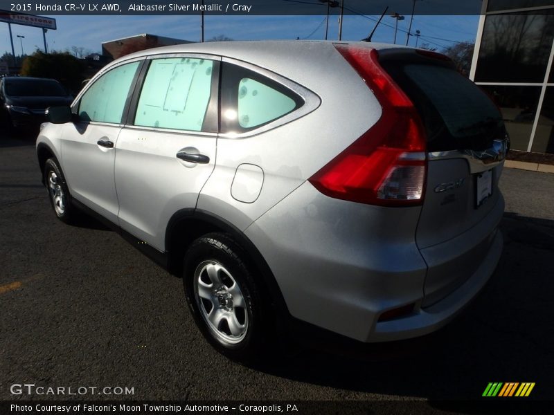 Alabaster Silver Metallic / Gray 2015 Honda CR-V LX AWD