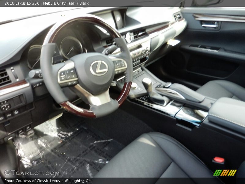 Nebula Gray Pearl / Black 2018 Lexus ES 350