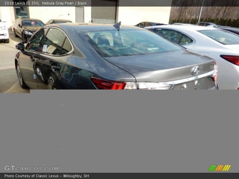 Nebula Gray Pearl / Black 2018 Lexus ES 350