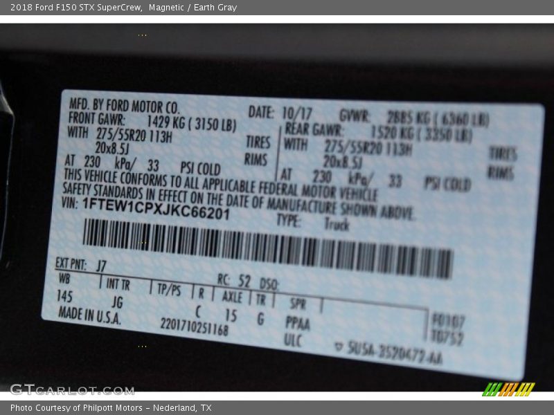 Magnetic / Earth Gray 2018 Ford F150 STX SuperCrew