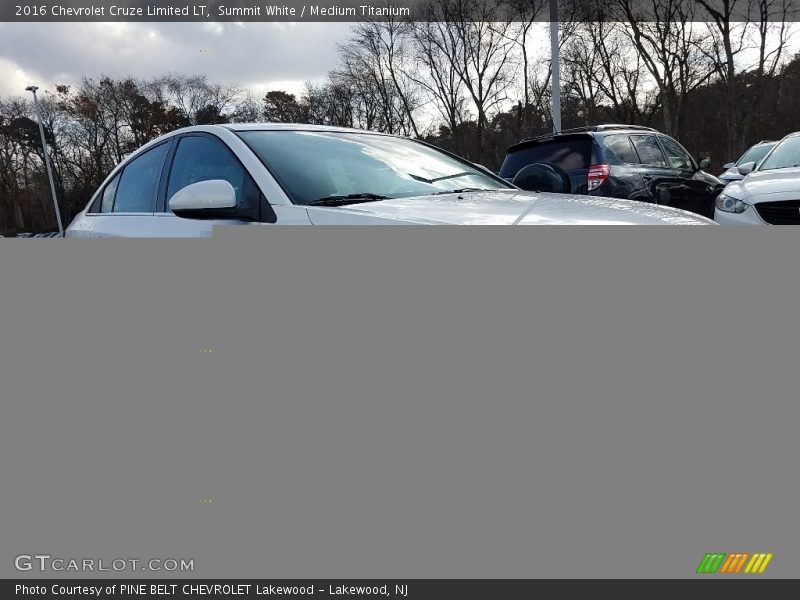 Summit White / Medium Titanium 2016 Chevrolet Cruze Limited LT