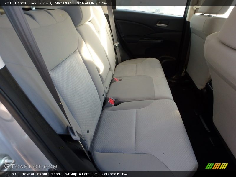 Alabaster Silver Metallic / Gray 2015 Honda CR-V LX AWD