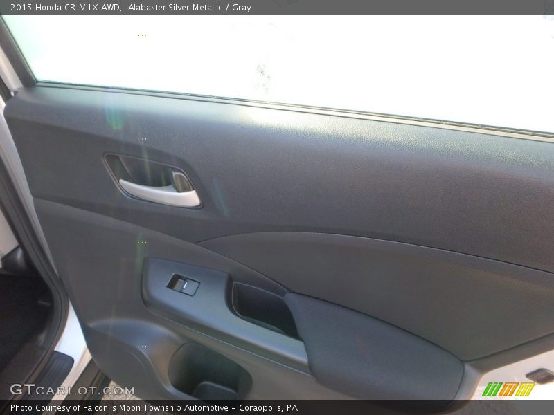 Alabaster Silver Metallic / Gray 2015 Honda CR-V LX AWD