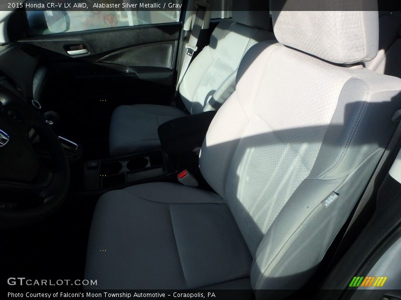 Alabaster Silver Metallic / Gray 2015 Honda CR-V LX AWD