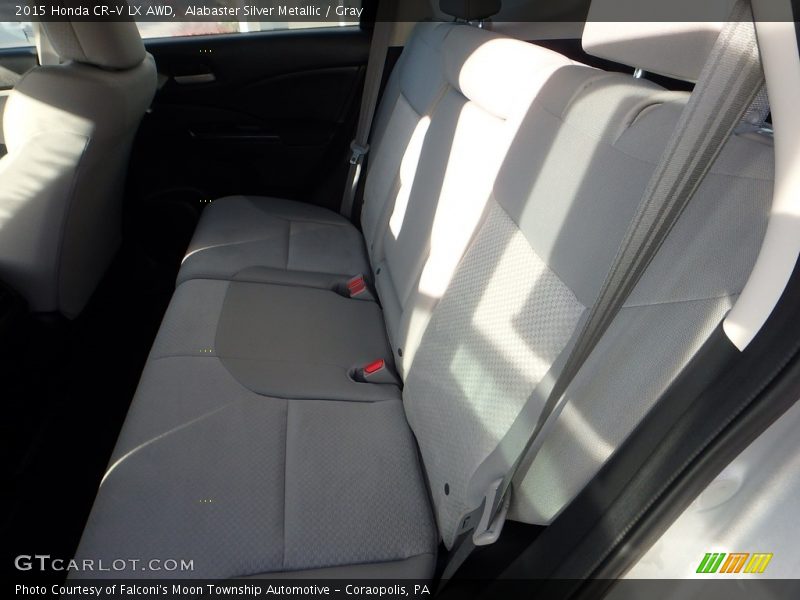 Alabaster Silver Metallic / Gray 2015 Honda CR-V LX AWD