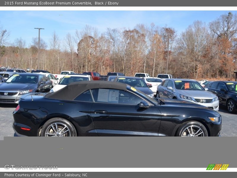 Black / Ebony 2015 Ford Mustang EcoBoost Premium Convertible