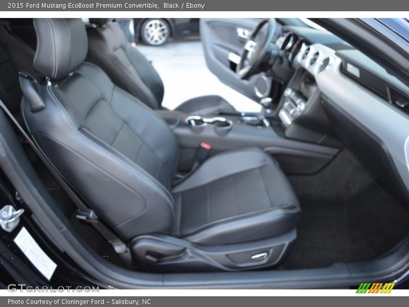 Black / Ebony 2015 Ford Mustang EcoBoost Premium Convertible