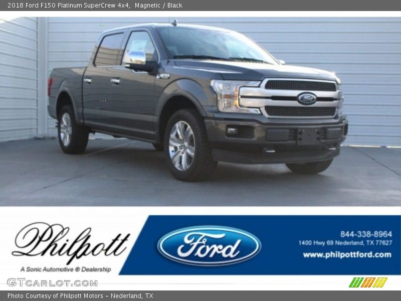 Magnetic / Black 2018 Ford F150 Platinum SuperCrew 4x4