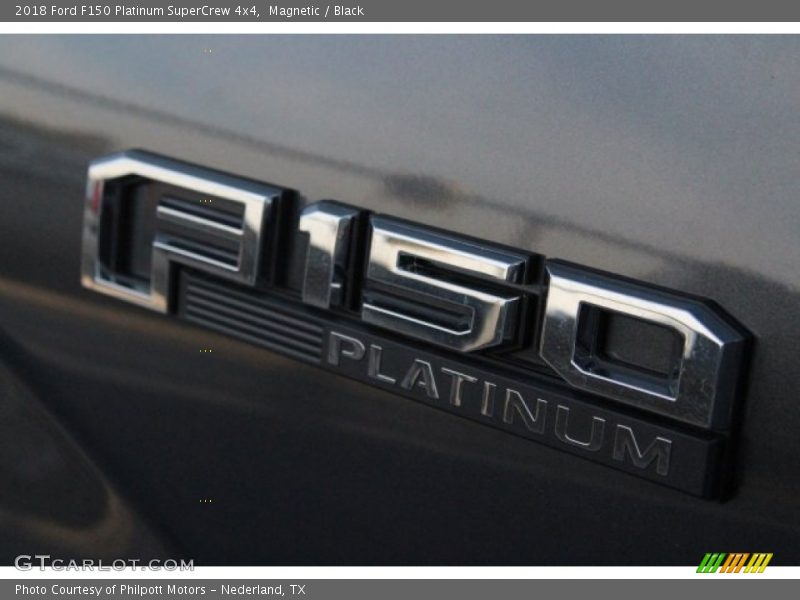 Magnetic / Black 2018 Ford F150 Platinum SuperCrew 4x4