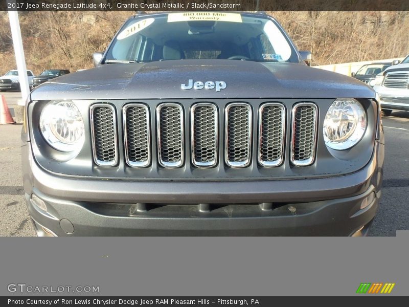 Granite Crystal Metallic / Black/Sandstorm 2017 Jeep Renegade Latitude 4x4