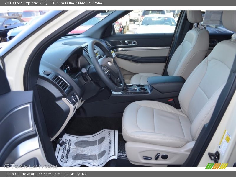  2018 Explorer XLT Medium Stone Interior