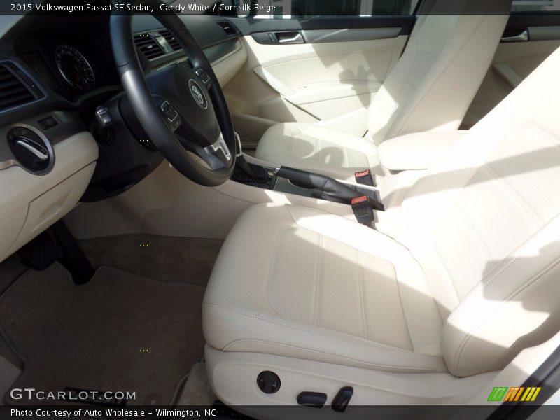 Candy White / Cornsilk Beige 2015 Volkswagen Passat SE Sedan