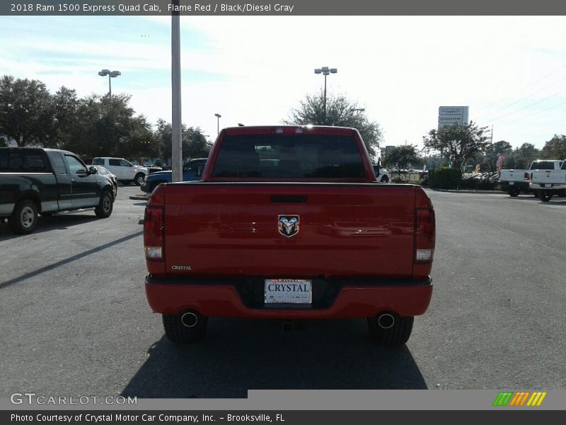 Flame Red / Black/Diesel Gray 2018 Ram 1500 Express Quad Cab