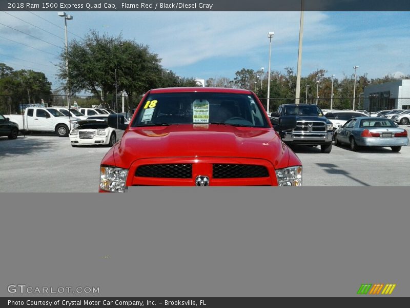 Flame Red / Black/Diesel Gray 2018 Ram 1500 Express Quad Cab