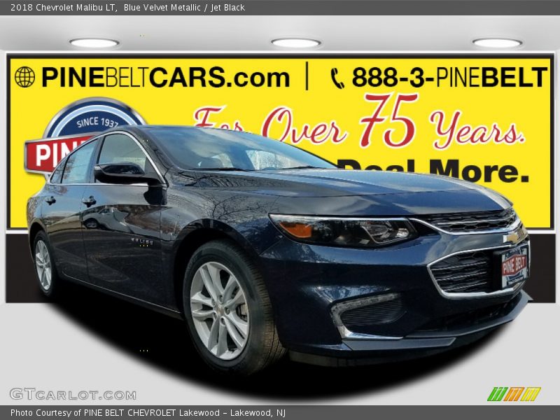 Blue Velvet Metallic / Jet Black 2018 Chevrolet Malibu LT