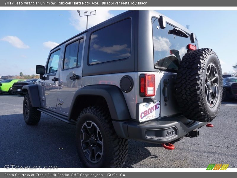 Billet Silver Metallic / Black 2017 Jeep Wrangler Unlimited Rubicon Hard Rock 4x4