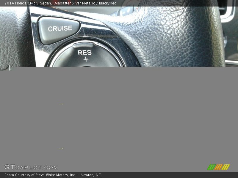 Alabaster Silver Metallic / Black/Red 2014 Honda Civic Si Sedan