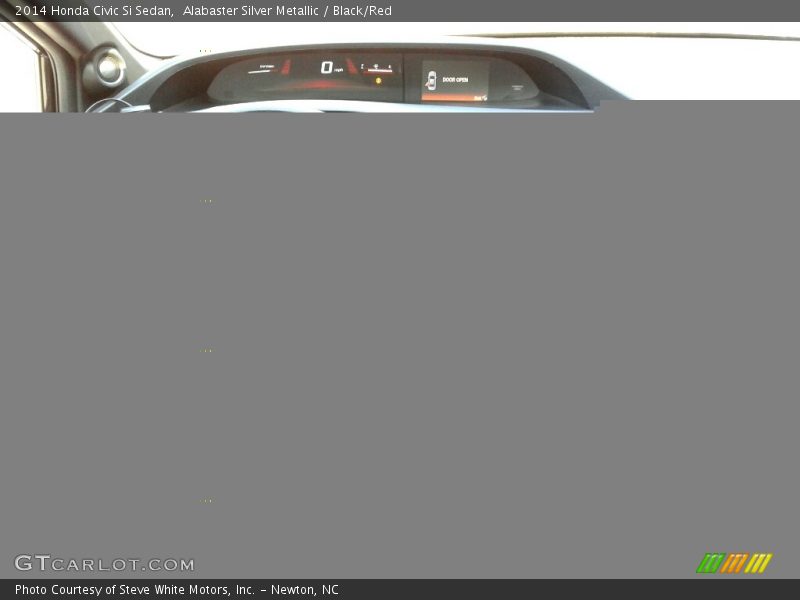 Alabaster Silver Metallic / Black/Red 2014 Honda Civic Si Sedan