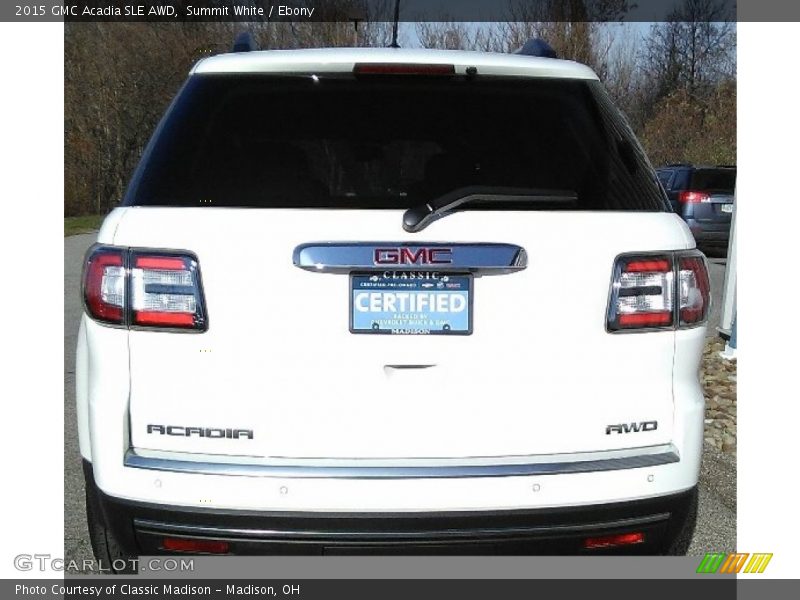 Summit White / Ebony 2015 GMC Acadia SLE AWD