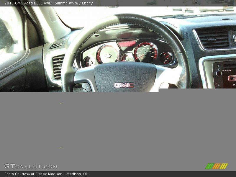 Summit White / Ebony 2015 GMC Acadia SLE AWD
