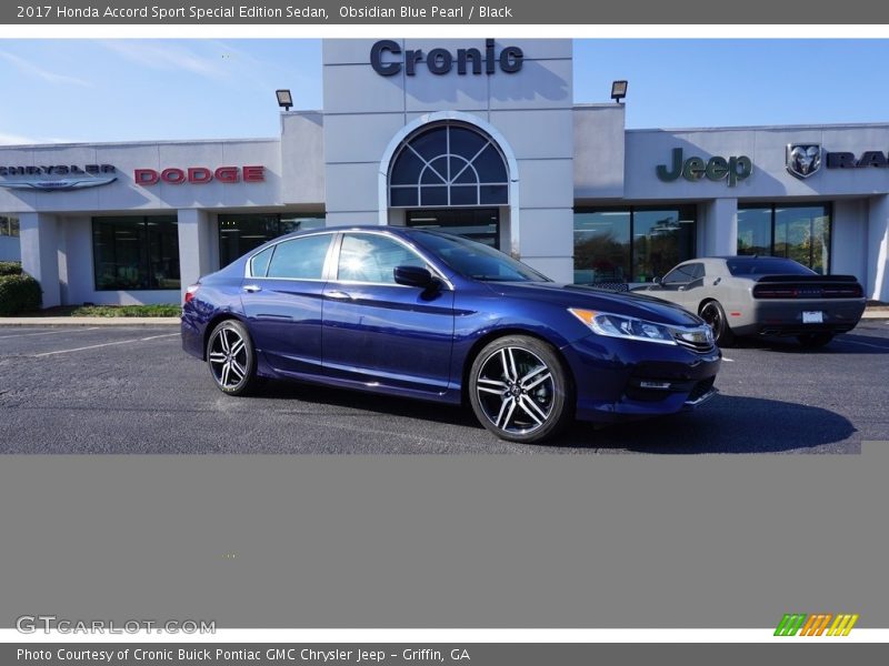 Obsidian Blue Pearl / Black 2017 Honda Accord Sport Special Edition Sedan