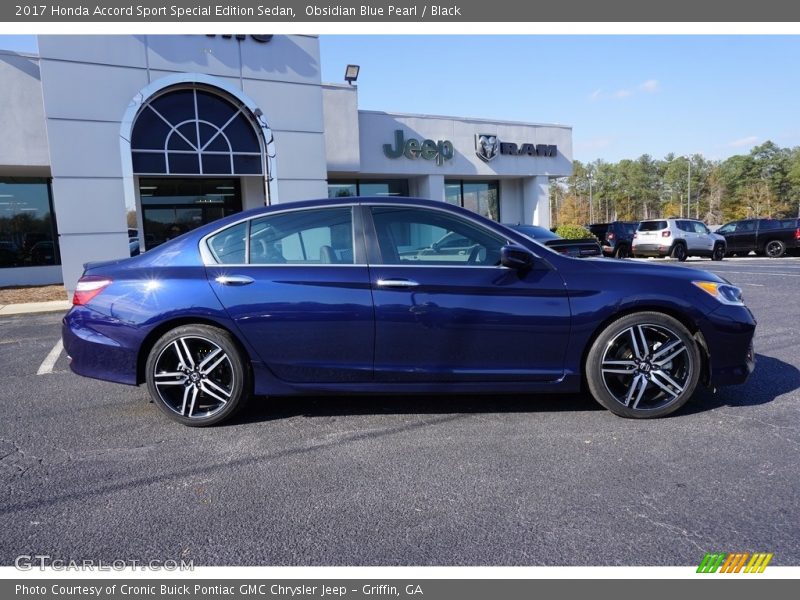 Obsidian Blue Pearl / Black 2017 Honda Accord Sport Special Edition Sedan