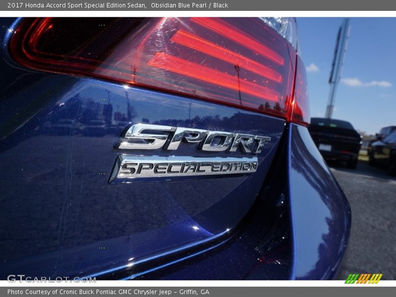 Obsidian Blue Pearl / Black 2017 Honda Accord Sport Special Edition Sedan