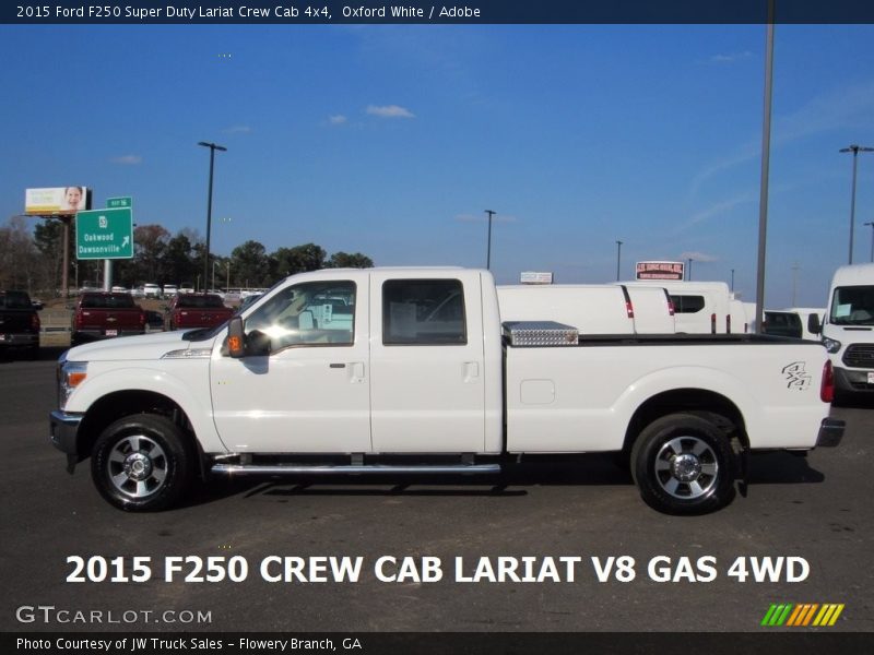 Oxford White / Adobe 2015 Ford F250 Super Duty Lariat Crew Cab 4x4