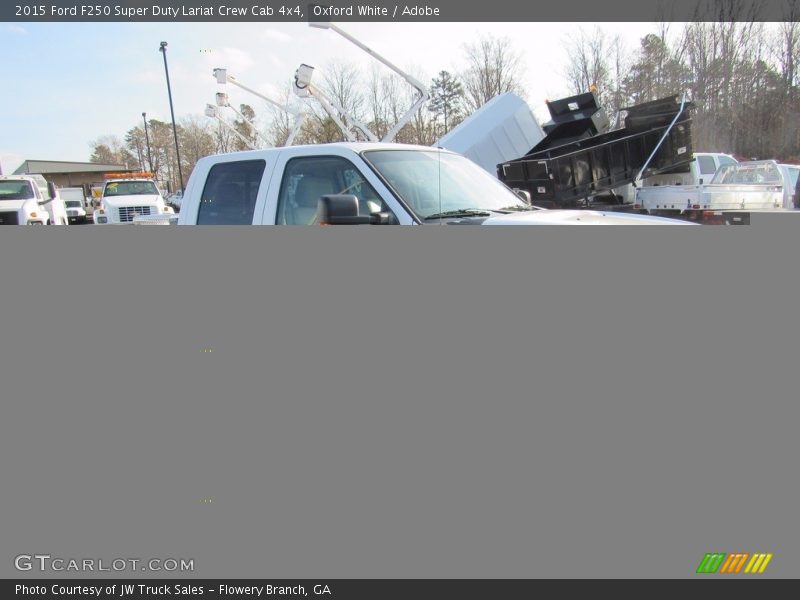 Oxford White / Adobe 2015 Ford F250 Super Duty Lariat Crew Cab 4x4
