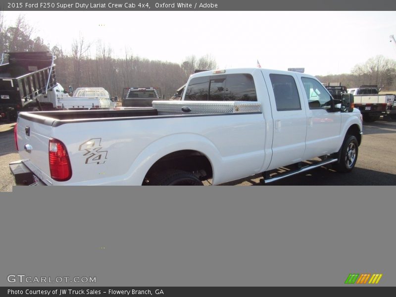 Oxford White / Adobe 2015 Ford F250 Super Duty Lariat Crew Cab 4x4