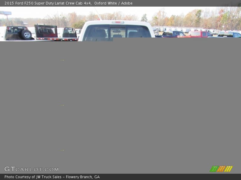 Oxford White / Adobe 2015 Ford F250 Super Duty Lariat Crew Cab 4x4