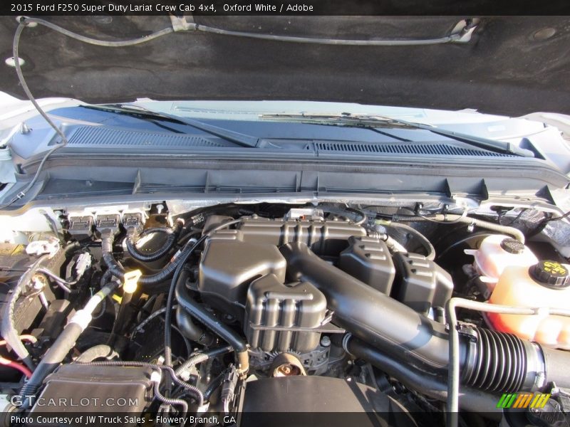 Oxford White / Adobe 2015 Ford F250 Super Duty Lariat Crew Cab 4x4