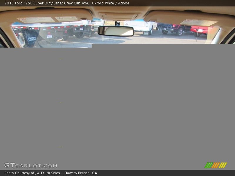 Oxford White / Adobe 2015 Ford F250 Super Duty Lariat Crew Cab 4x4