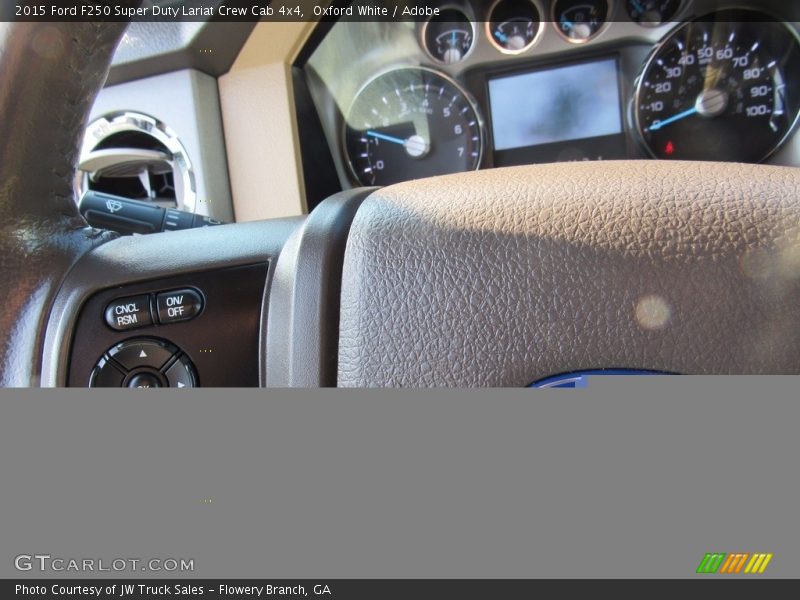 Oxford White / Adobe 2015 Ford F250 Super Duty Lariat Crew Cab 4x4
