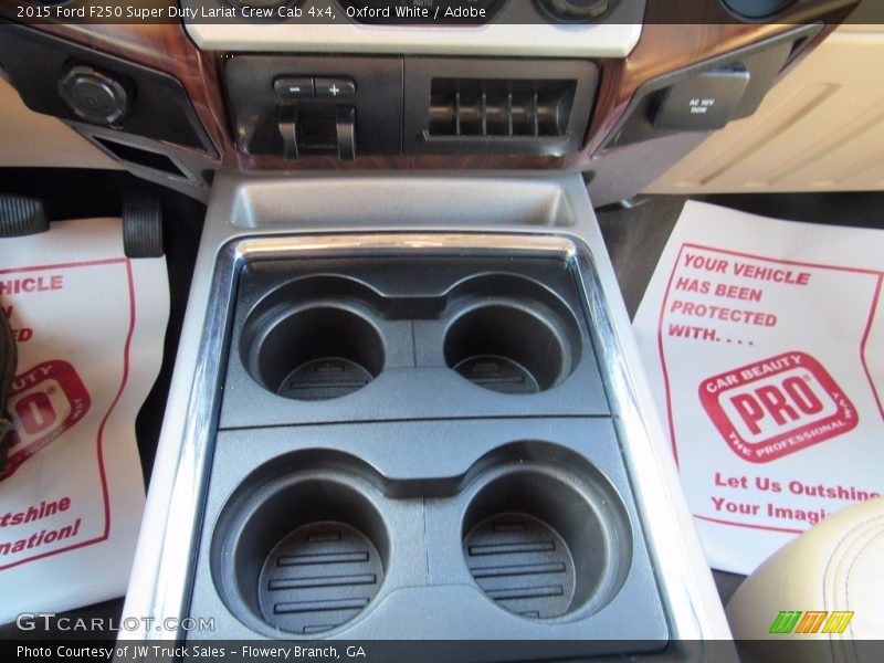 Oxford White / Adobe 2015 Ford F250 Super Duty Lariat Crew Cab 4x4