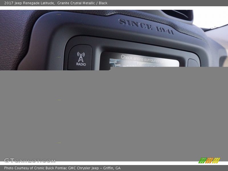 Granite Crystal Metallic / Black 2017 Jeep Renegade Latitude